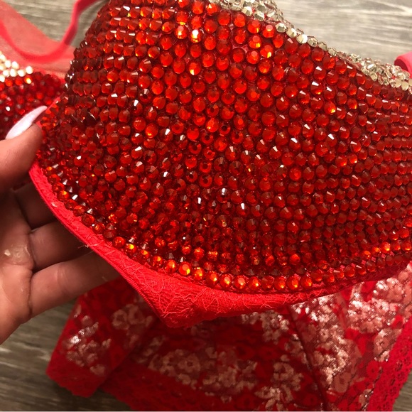 💗VICTORIA SECRET CUSTOM BLING RHINESTONE BEDAZZLED BRA AND PANTY BUNDLE SET - Picture 11 of 11